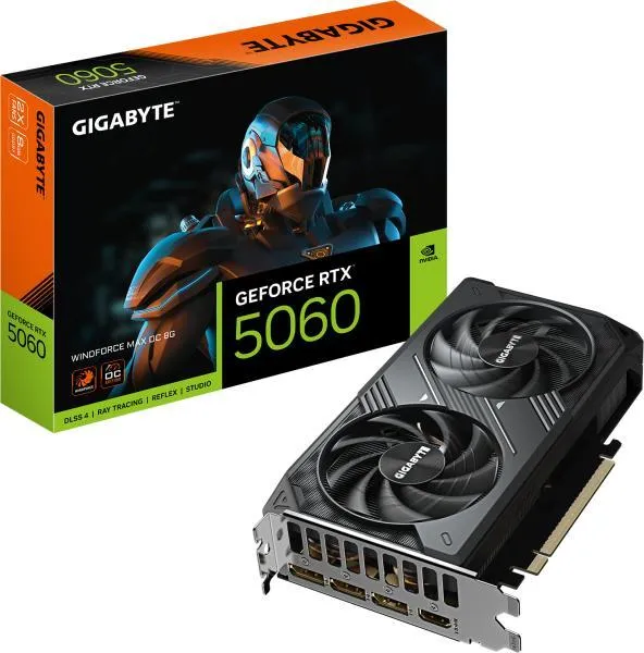 GV-N5060WF2MAX OC-8GD_1461501451.gigabyte-geforce-rtx-5060-windforce-max-oc-8gb-gddr7-128bit-gv-n5060wf2max-oc-8gd Gigabyte GeForce RTX 5060 WINDFORCE MAX OC 8G videokártya - Image 1
